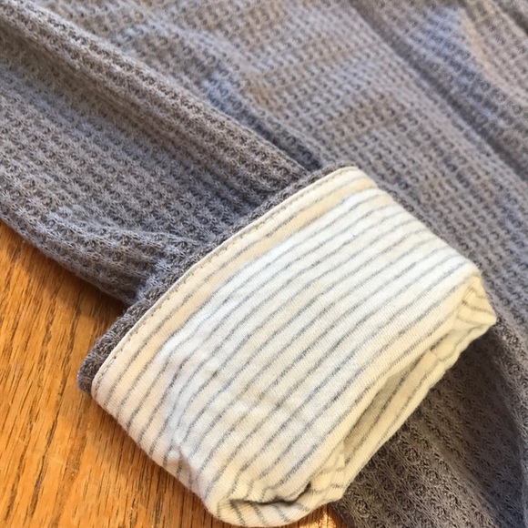 Anthropologie by Eloise Gray Lace Tunic Style Top Long Sleeve Waffle Knit XS - Picture 16 of 16